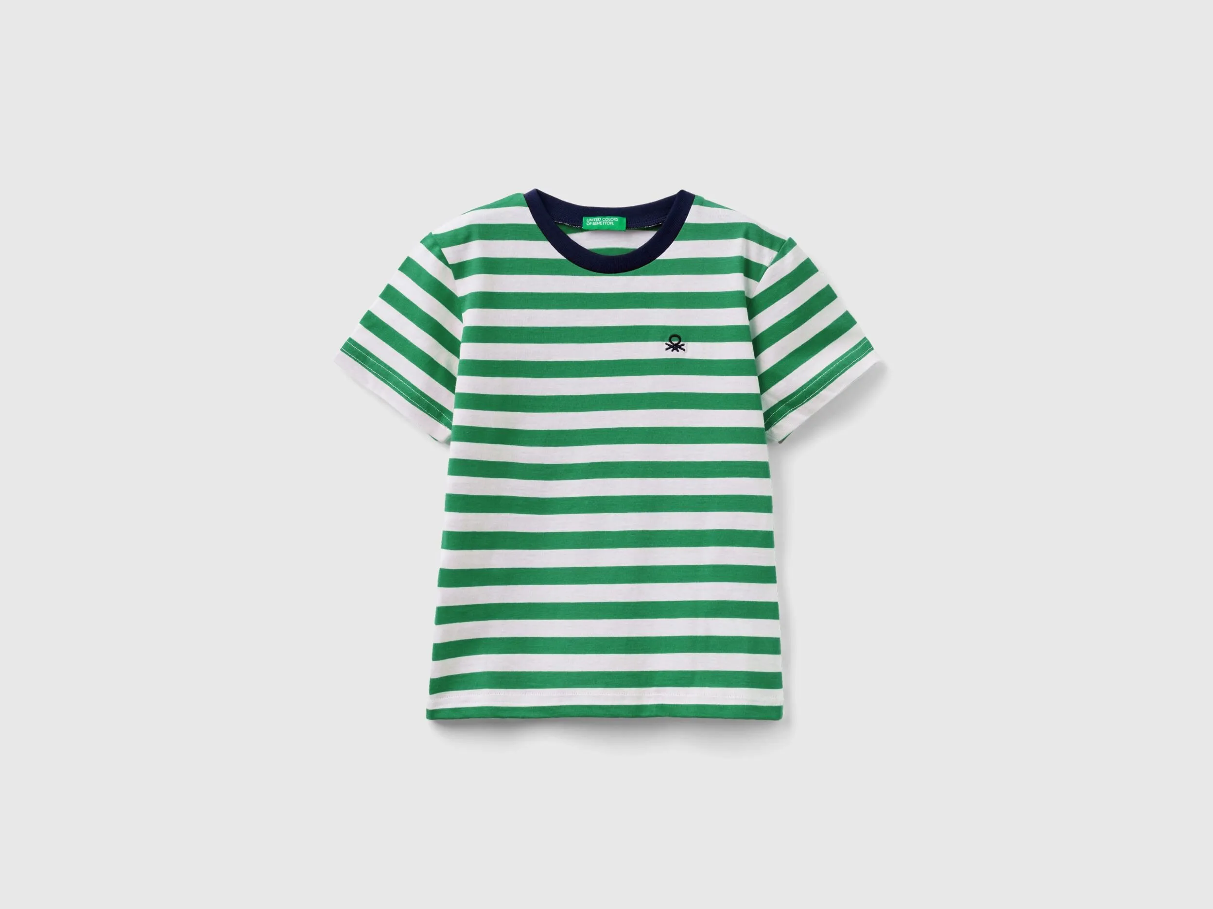 Camiseta de rayas de 100 % algodón