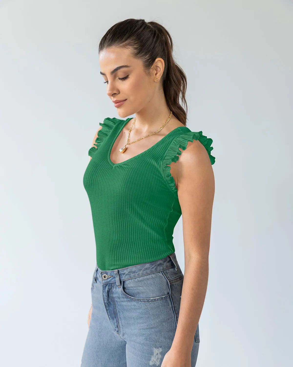 Camiseta manga sisa con bolero