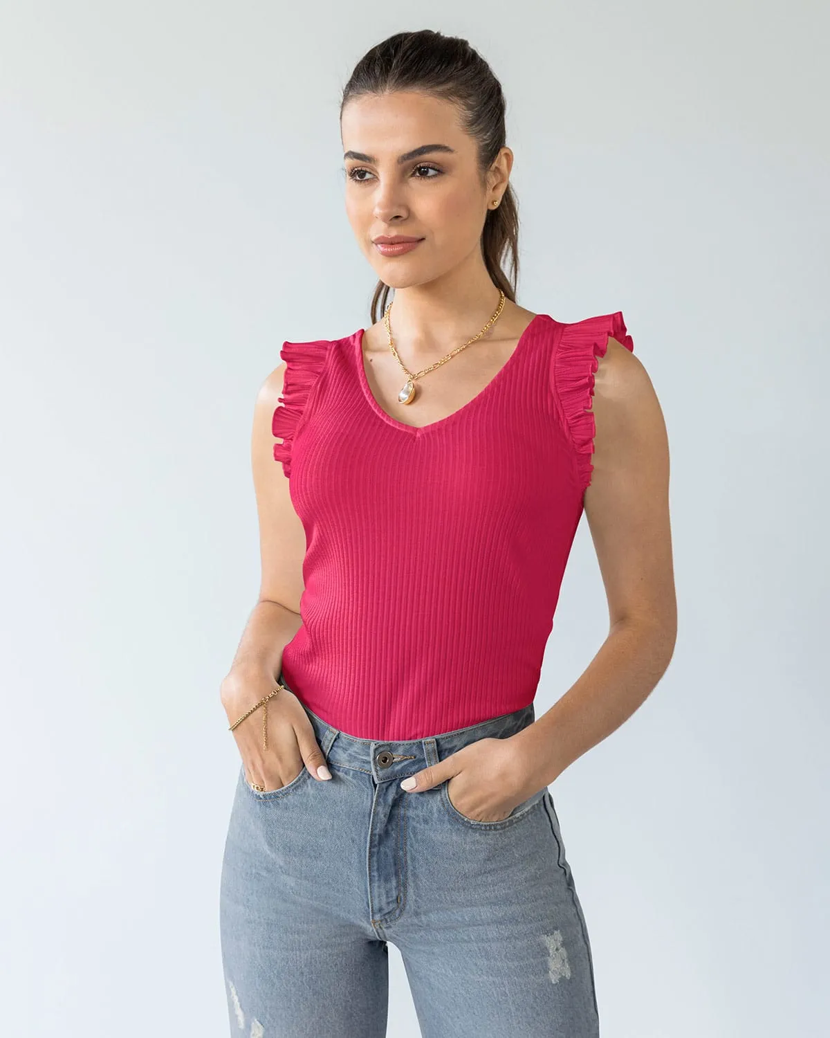 Camiseta manga sisa con bolero