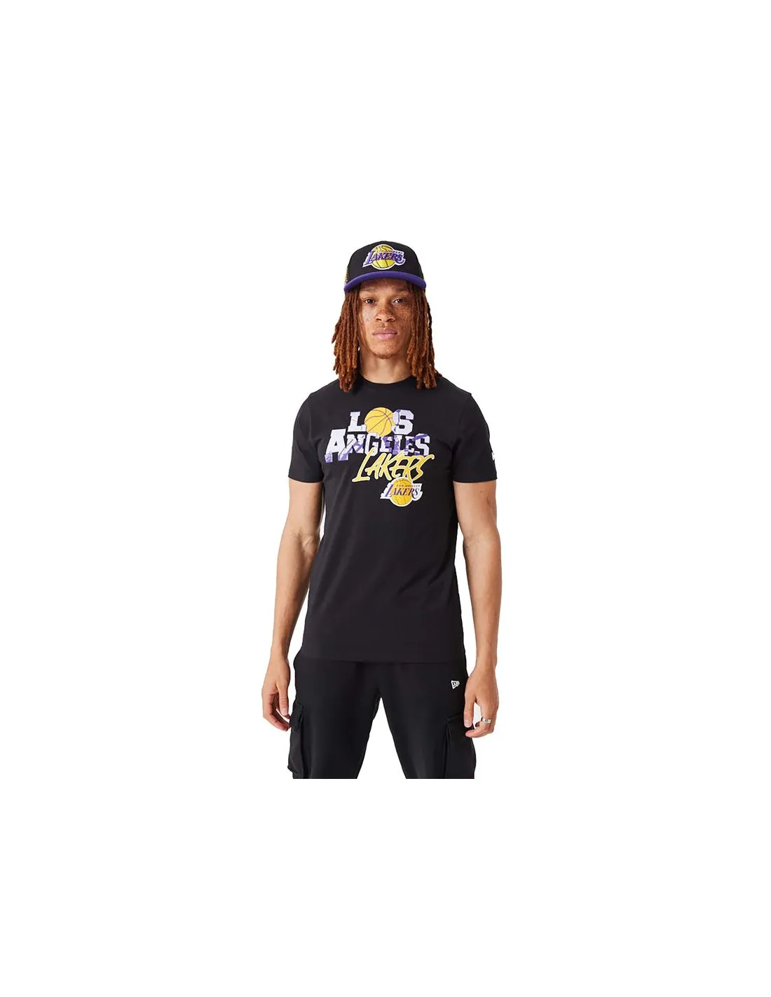 Camiseta New Era NBA Infill Graphic LA Lakers Negro Hombre