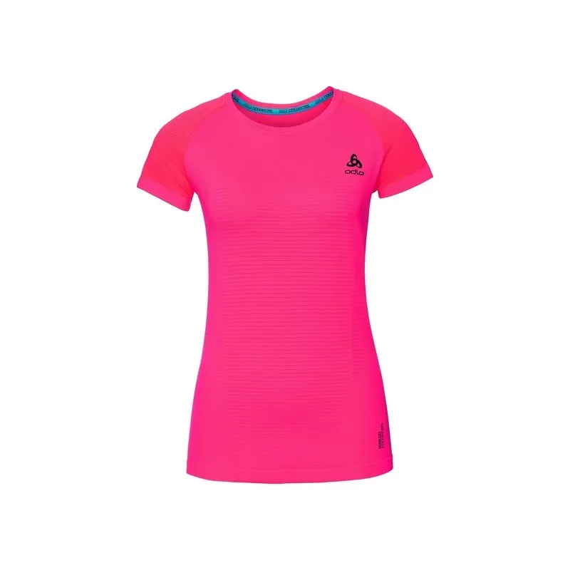 Camiseta Odlo Ceramicool Motion (fiery Coral) mujer