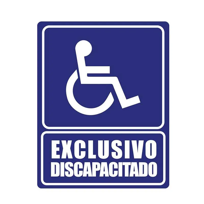 Cartel exclusivo para discapacitados LICA