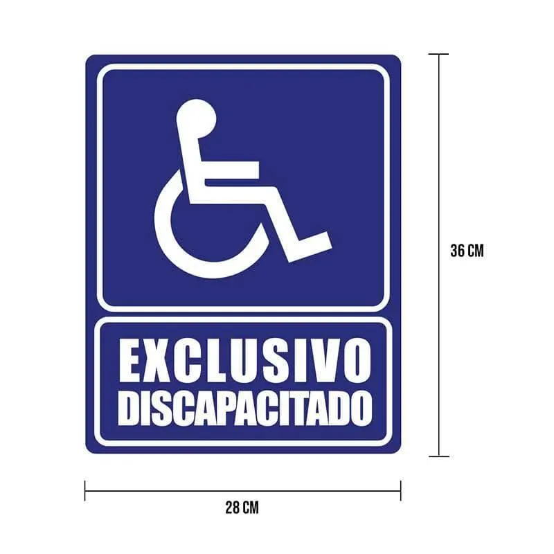Cartel exclusivo para discapacitados LICA