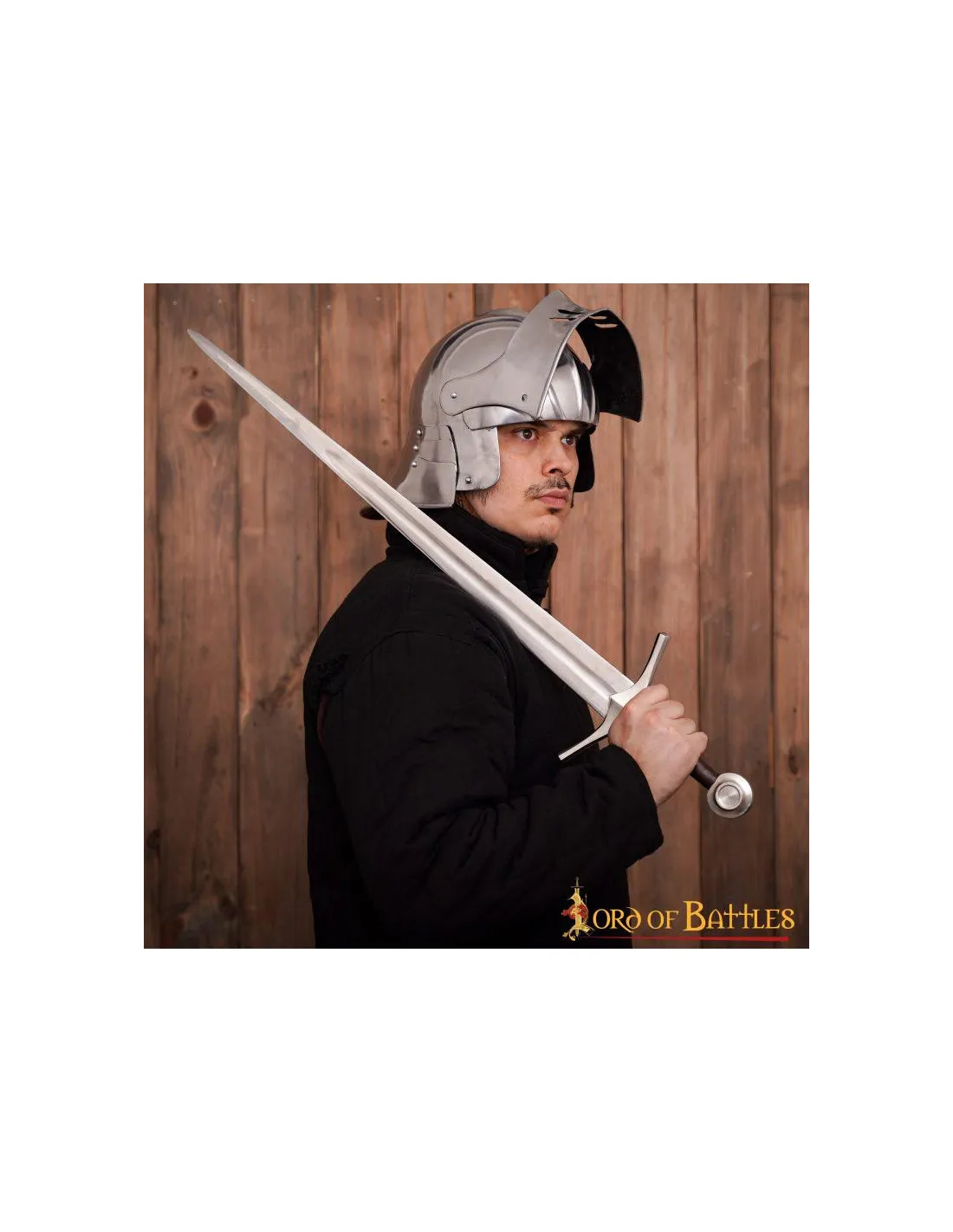 Casco alemán Sallet acero, siglo XV