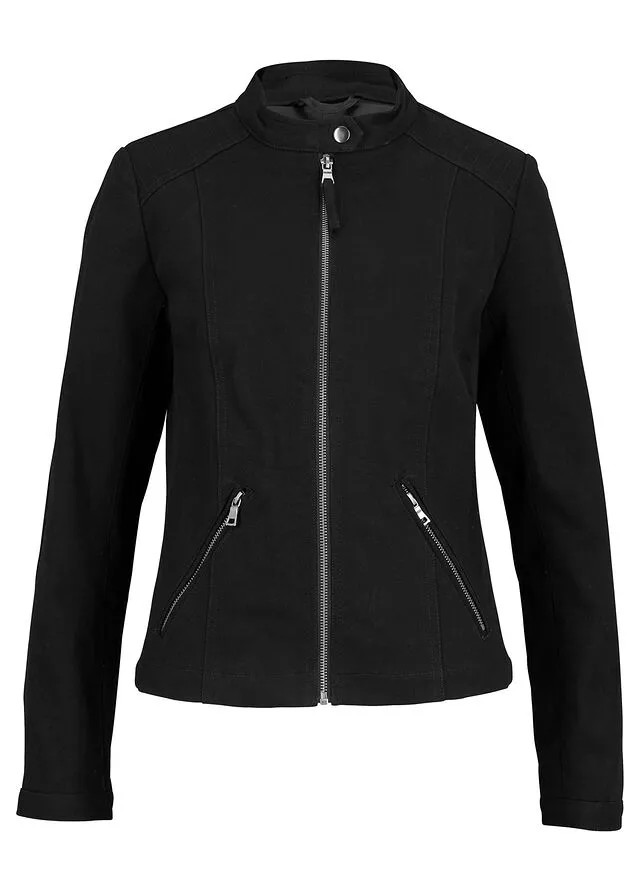 Cazadora de estilo biker Negro