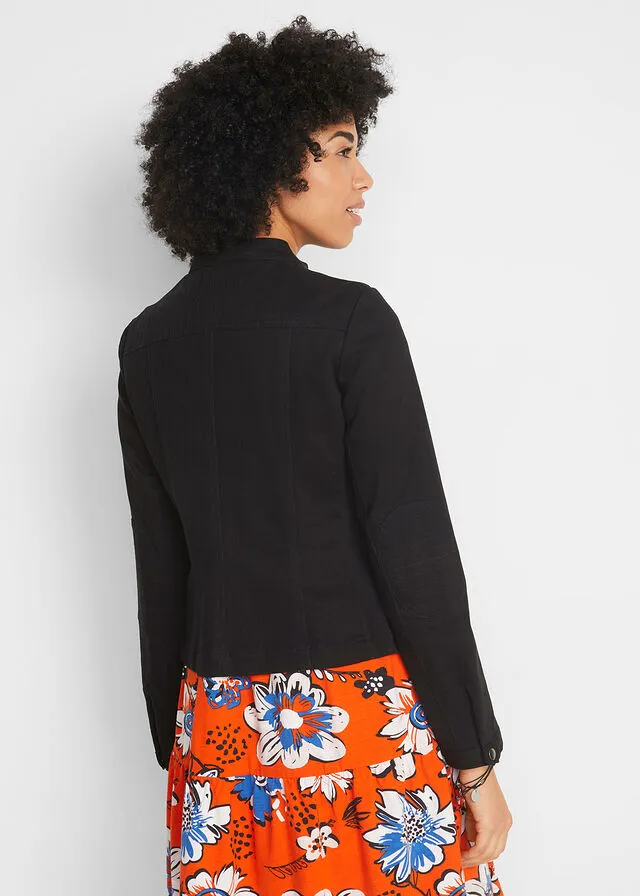 Cazadora de estilo biker Negro