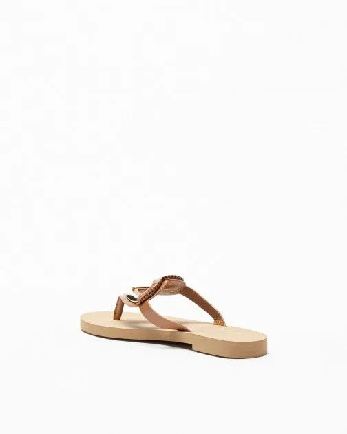 Chanclas de dedo Love Moschino JA28462G0G Camel