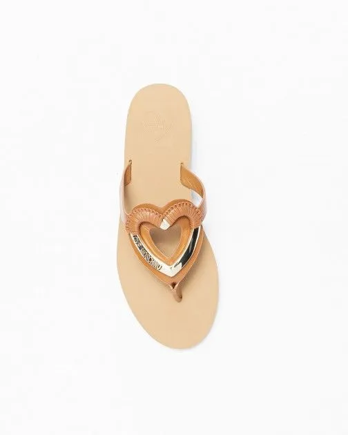 Chanclas de dedo Love Moschino JA28462G0G Camel
