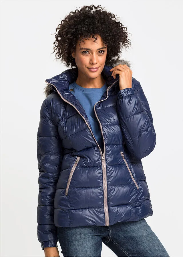 Chaqueta de invierno con capucha Azul marino