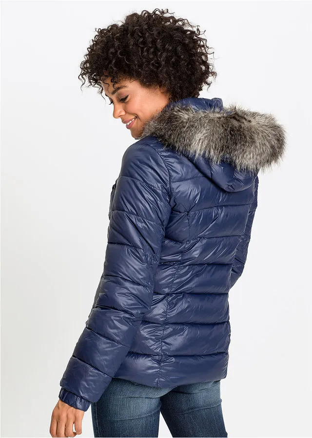 Chaqueta de invierno con capucha Azul marino