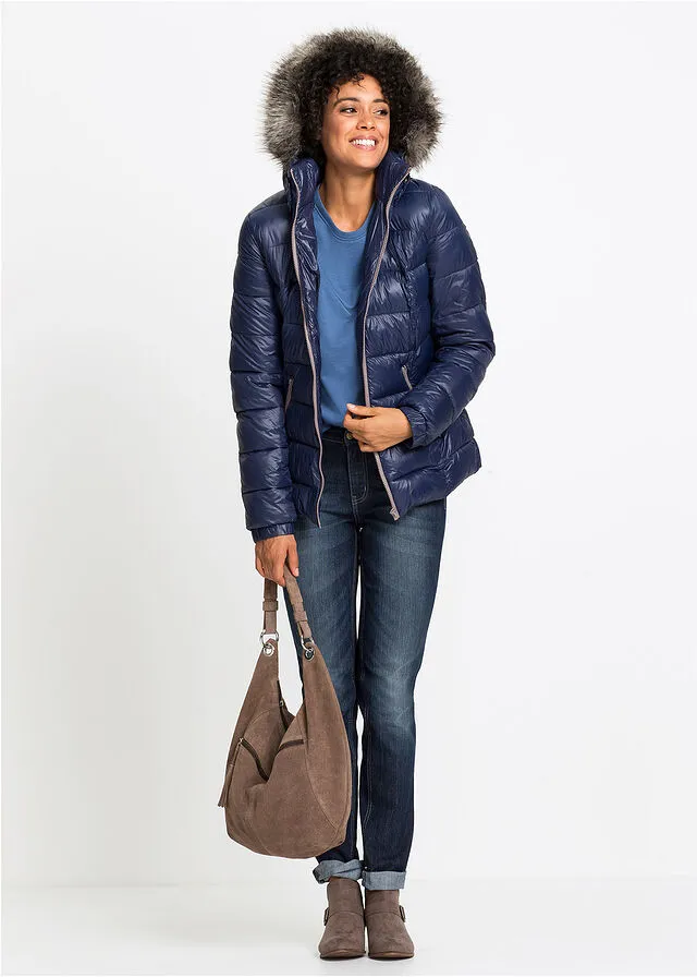 Chaqueta de invierno con capucha Azul marino