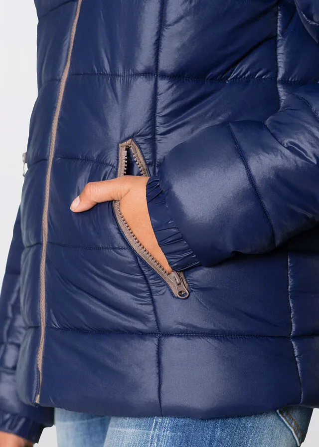 Chaqueta de invierno con capucha Azul marino