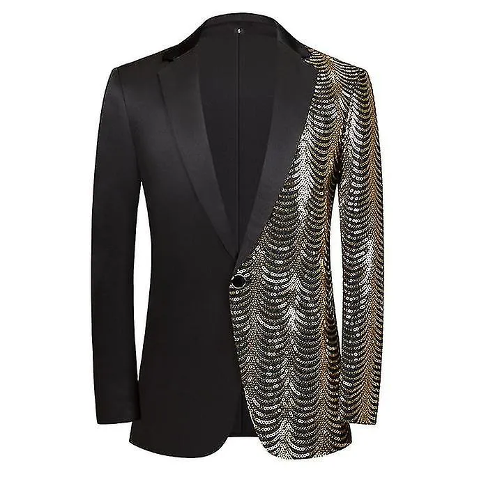 Chaqueta de lentejuelas para hombre Blazer Slim Fit