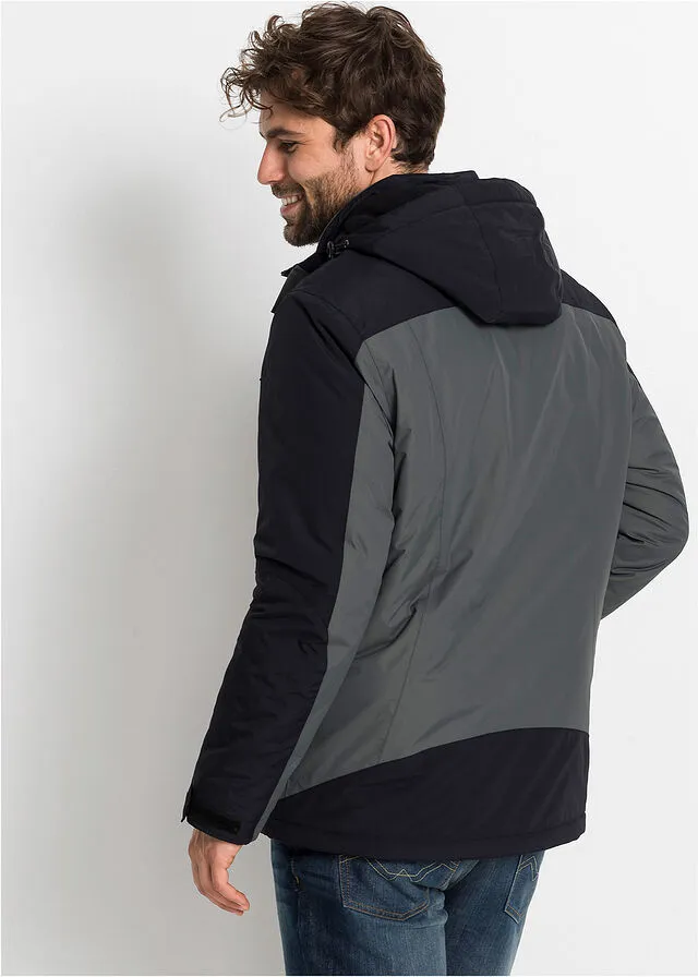 CHAQUETA MULTIFUNCIONAL DE INVIERNO ANTRACITANEGRO