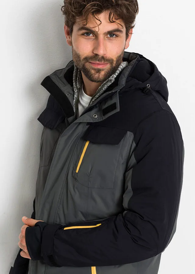 CHAQUETA MULTIFUNCIONAL DE INVIERNO ANTRACITANEGRO