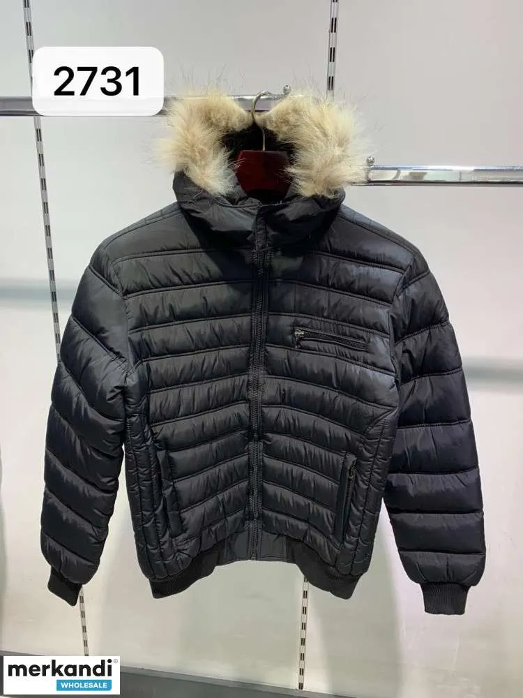 Chaqueta Otoño Invierno Parka 8115 para hombre larga con interior de pelo y capucha