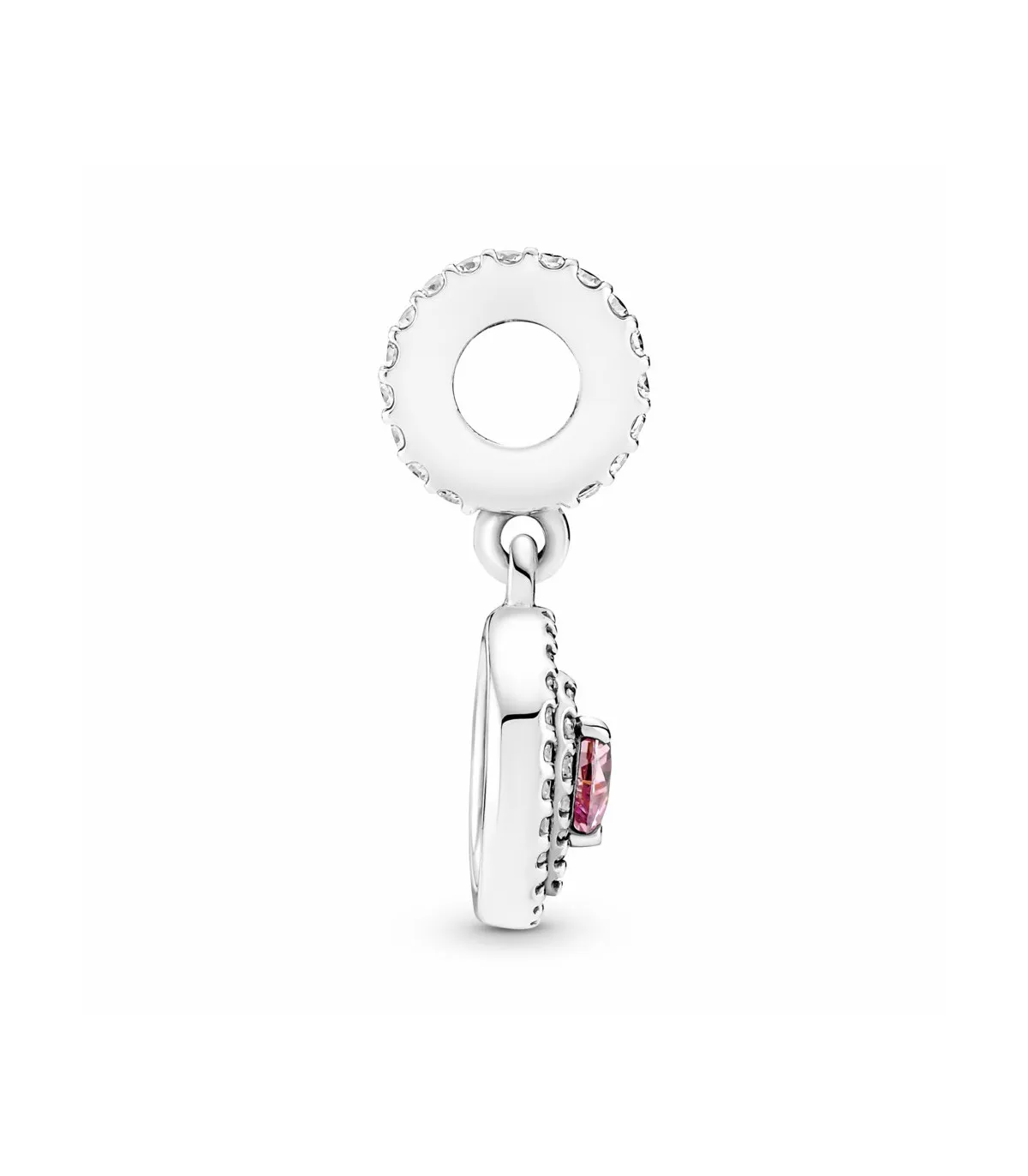 CHARM COLGANTE PANDORA CORAZóN DOBLE HALO BRILLANTE  791476C01