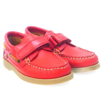 CHIQUITINNautico Rojo Con Velcro Para Niño Carrile