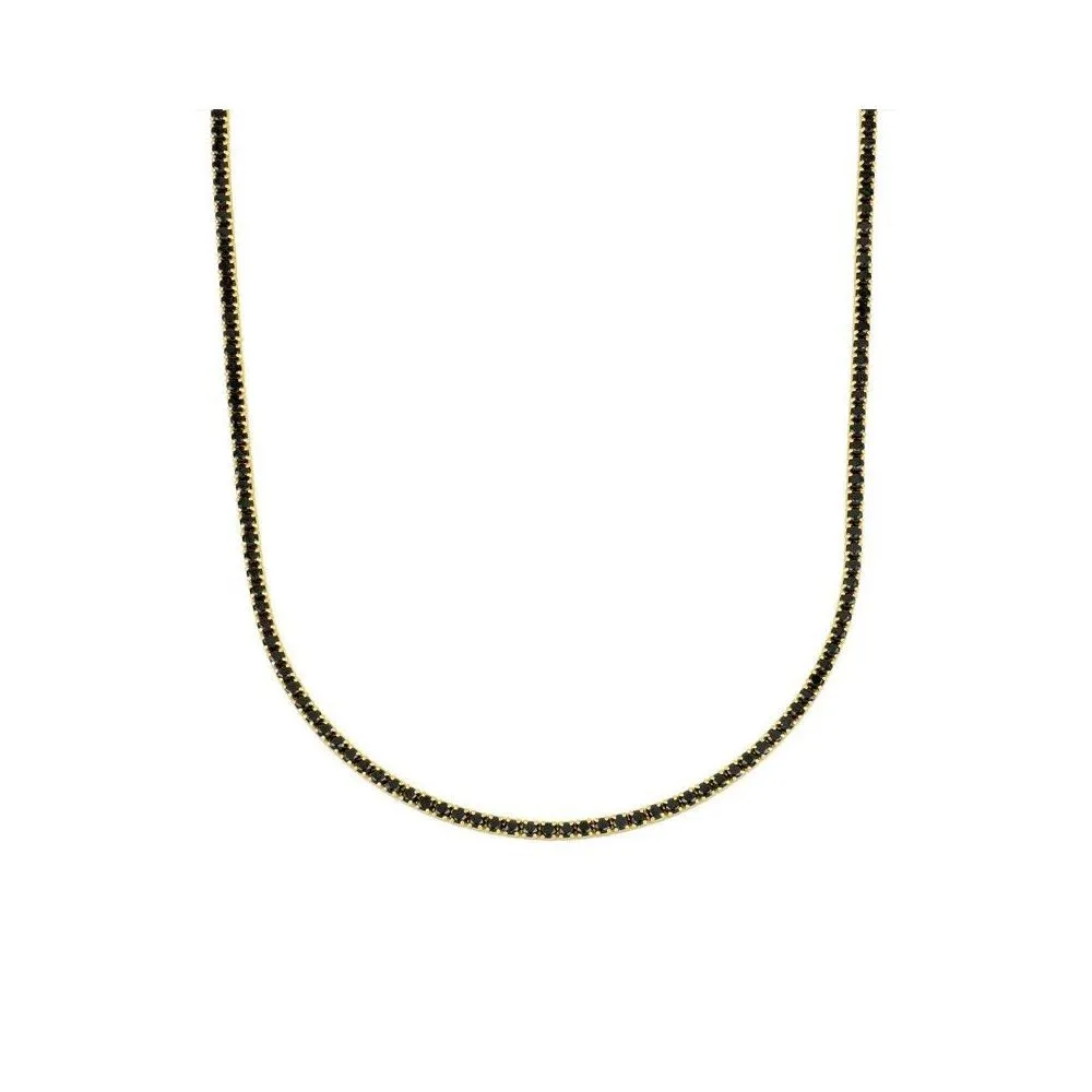 Choker Riviere Negro Oro