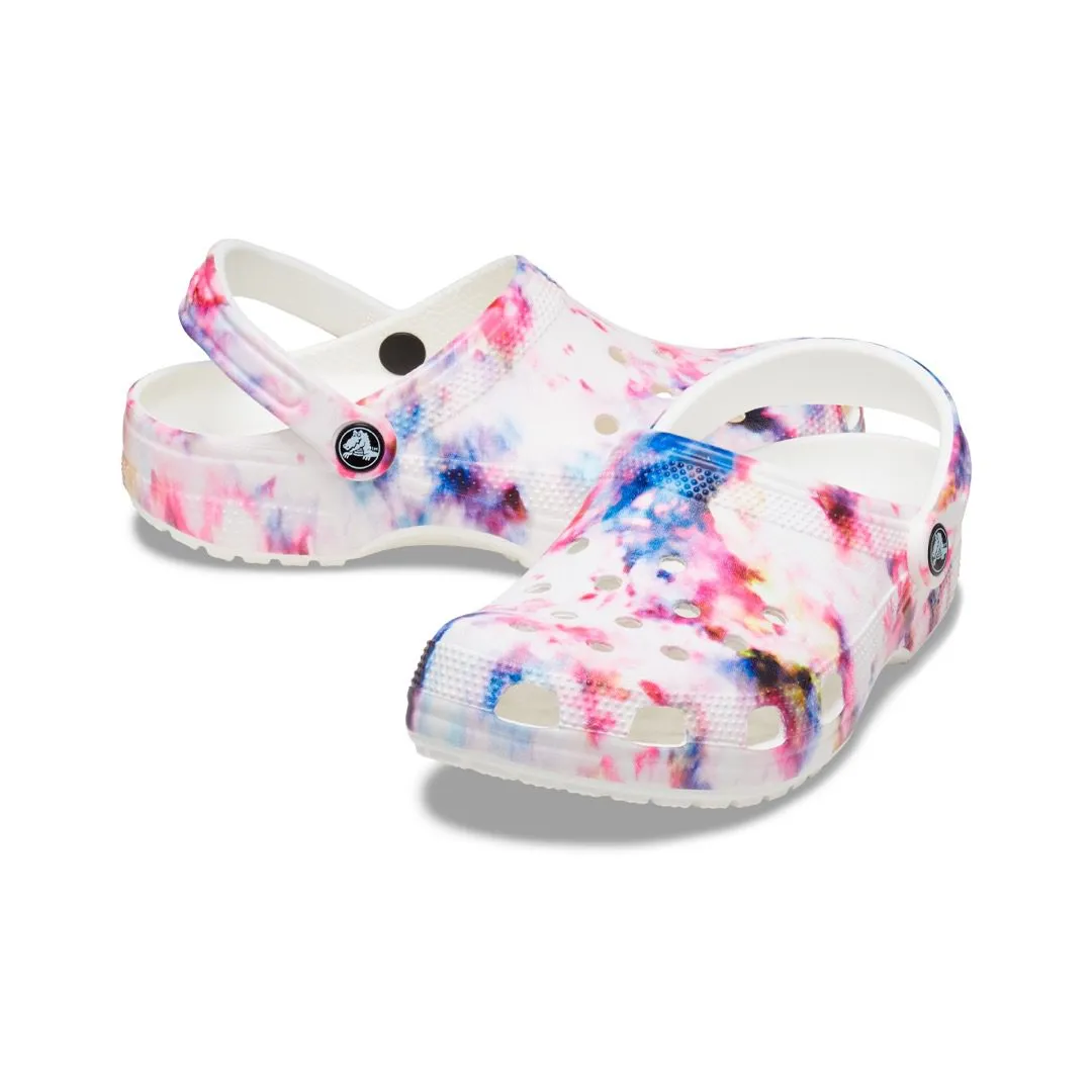 Clogs Crocs Classic Tie Dye Graphic Garnet/Multi