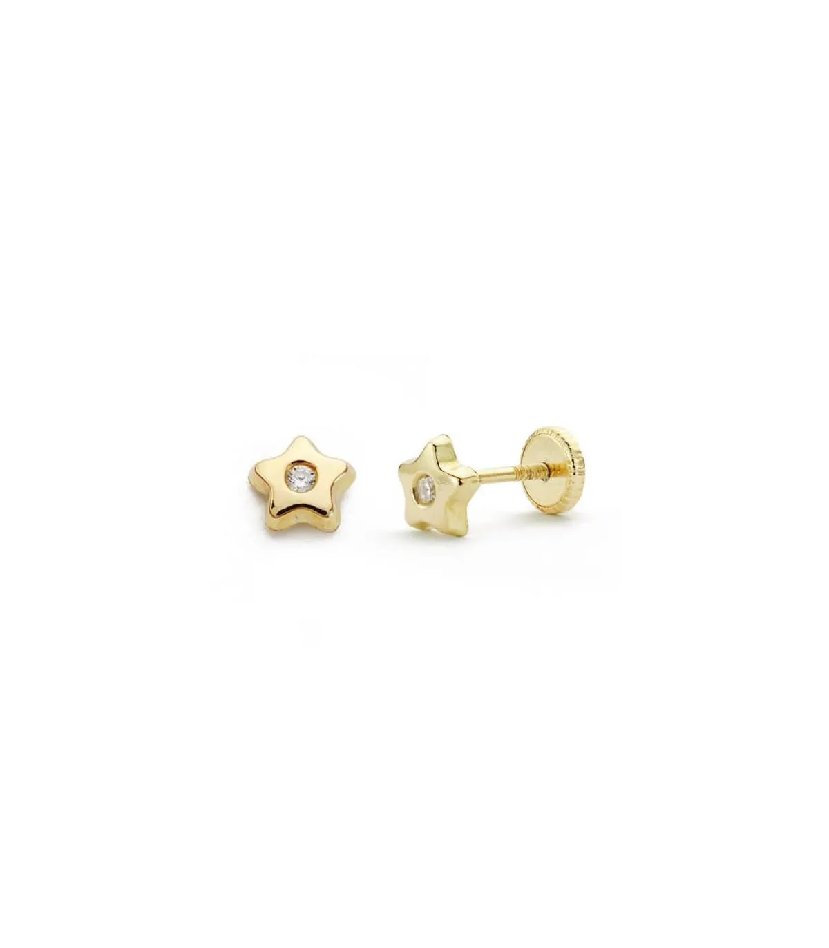 Clous d'oreilles or jaune Faina 18 Carats