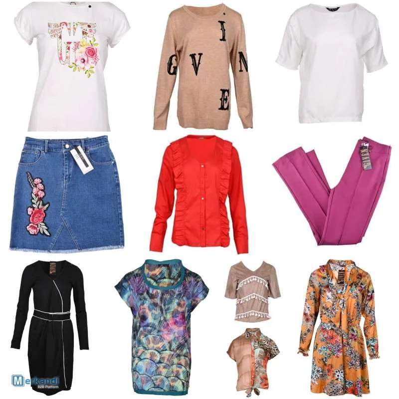 Colección exclusiva de primavera/verano para mujer: ropa de moda a granel, surtido de 40 piezas (AA33)
