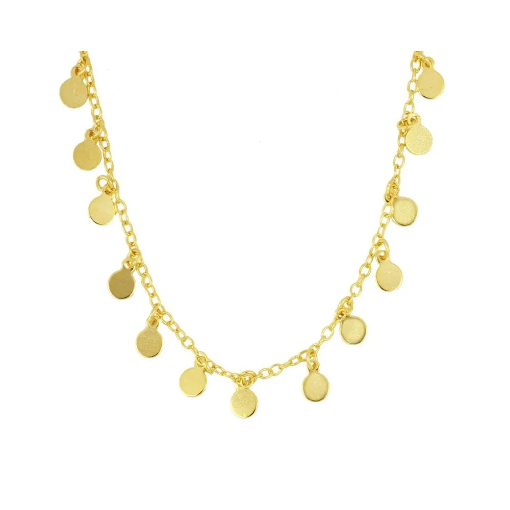 Collar 42 Chapitas Oro