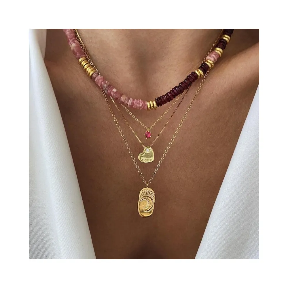 Collar Erin Rubí Oro