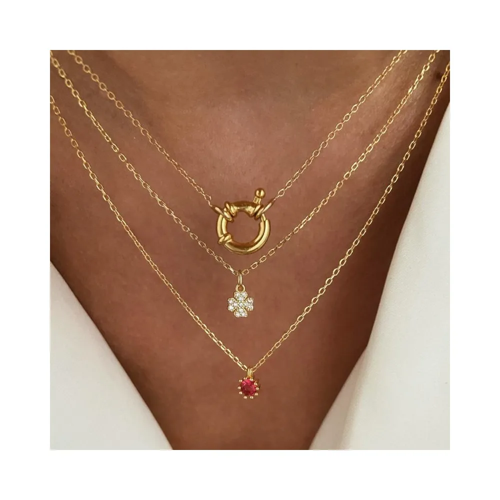 Collar Erin Rubí Oro