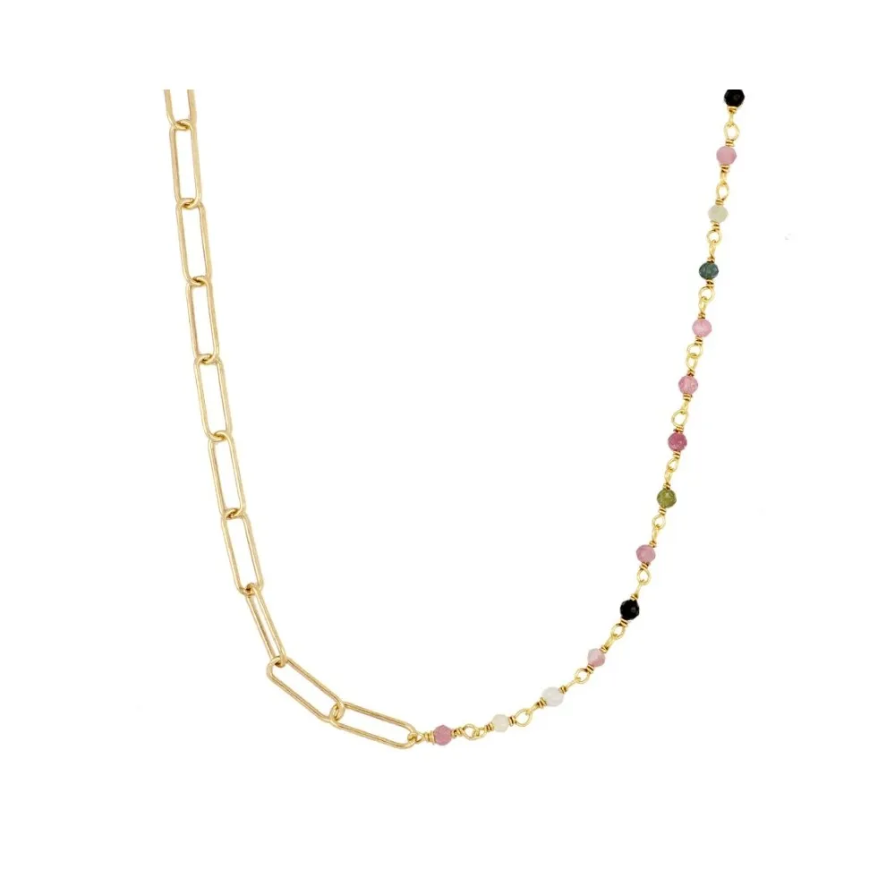 Collar Ibiza Turmalina Oro