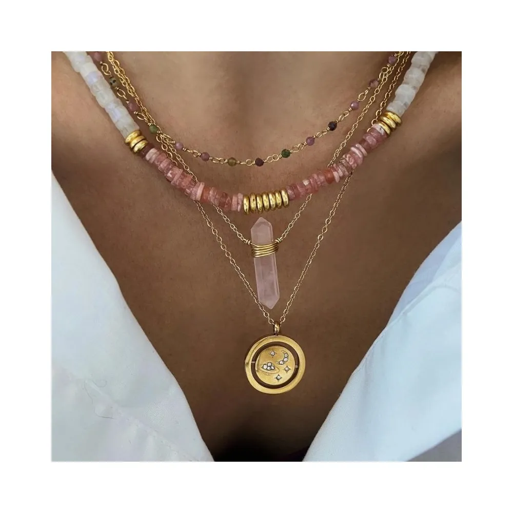 Collar Ibiza Turmalina Oro