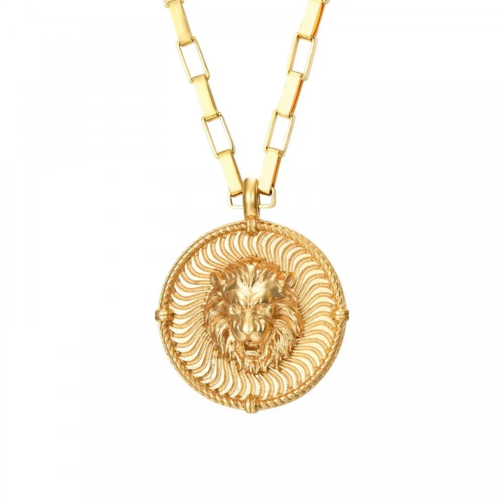 Collar Lion Medal Oro