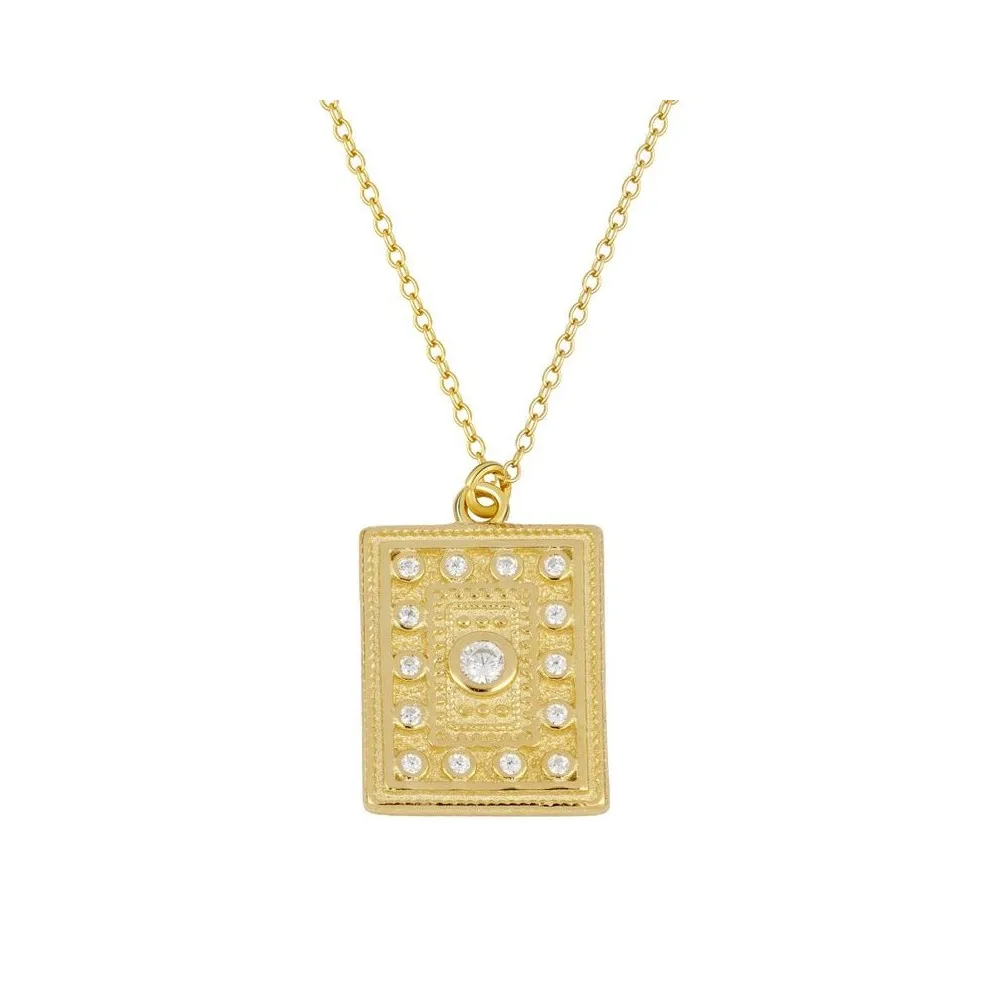 Collar Medalla Square Oro