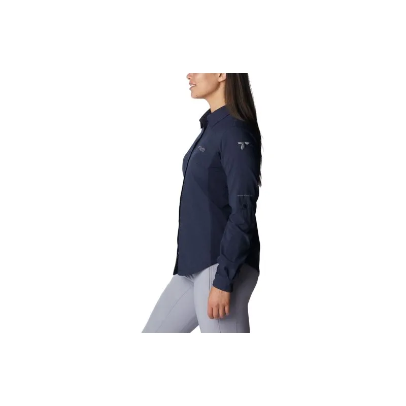 Columbia Camisa Titan Pass™ Irico LS para mujer (Dark Nocturnal)
