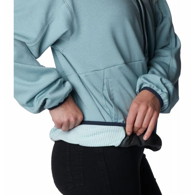 Columbia W Coral Ridge™ 1/2 Zip Midlayer (Stone Blue) forro polar para mujer