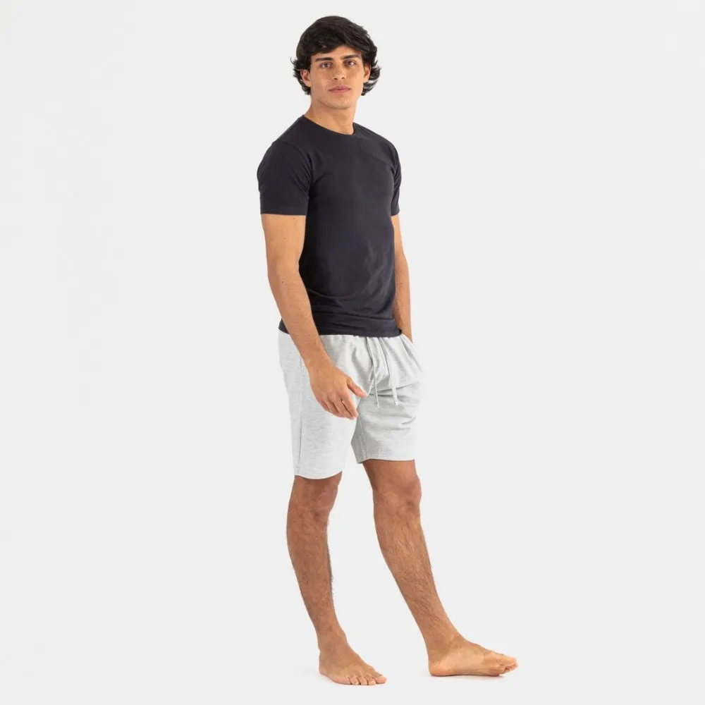 CONJUNTO DEPORTIVO CORTO HOMBRE MARINO  GRIS