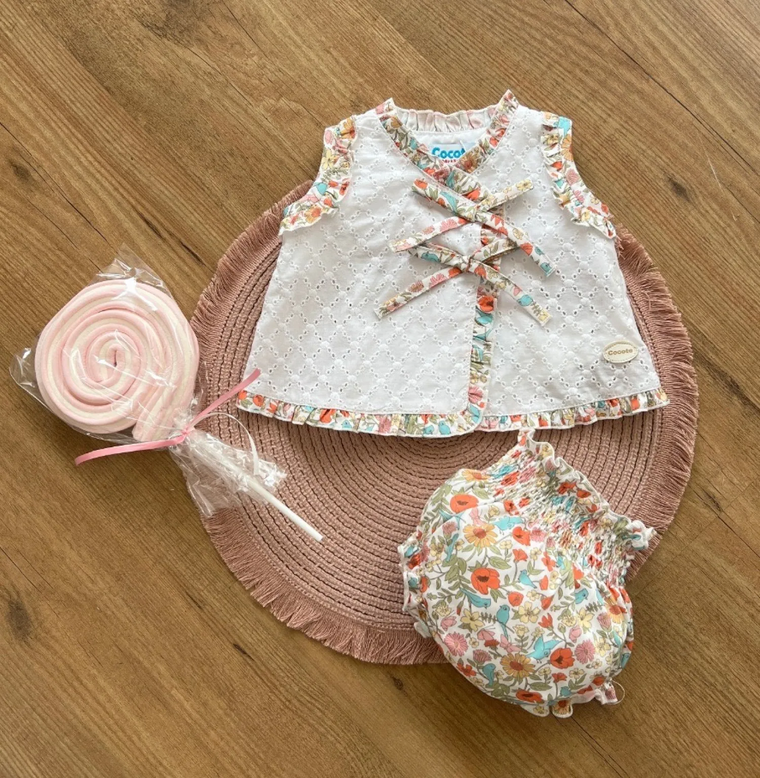 Conjunto Jesusito y braga colección primavera de Cocote