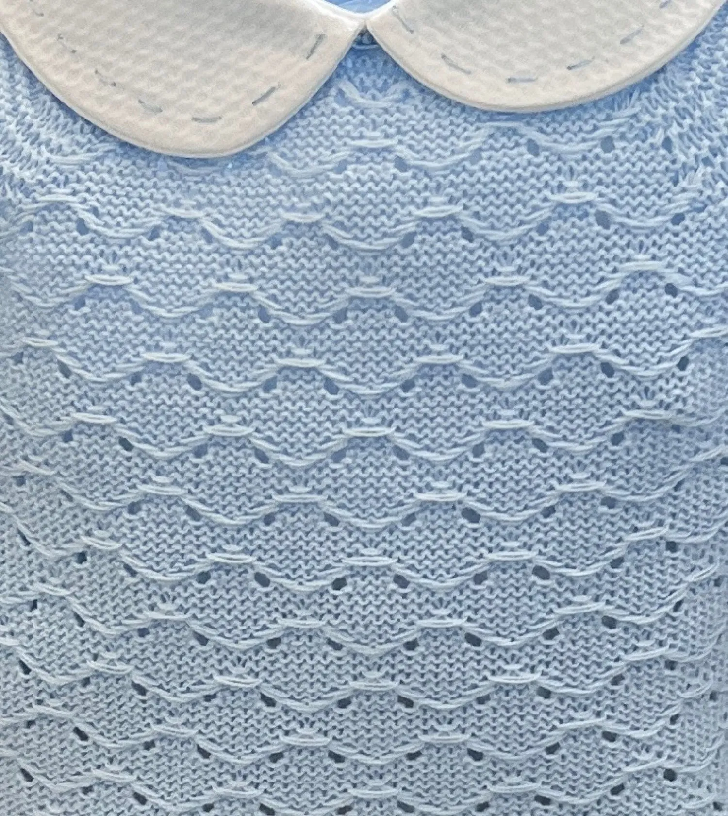 Conjunto para niño azul y blanco. Punto de Verano