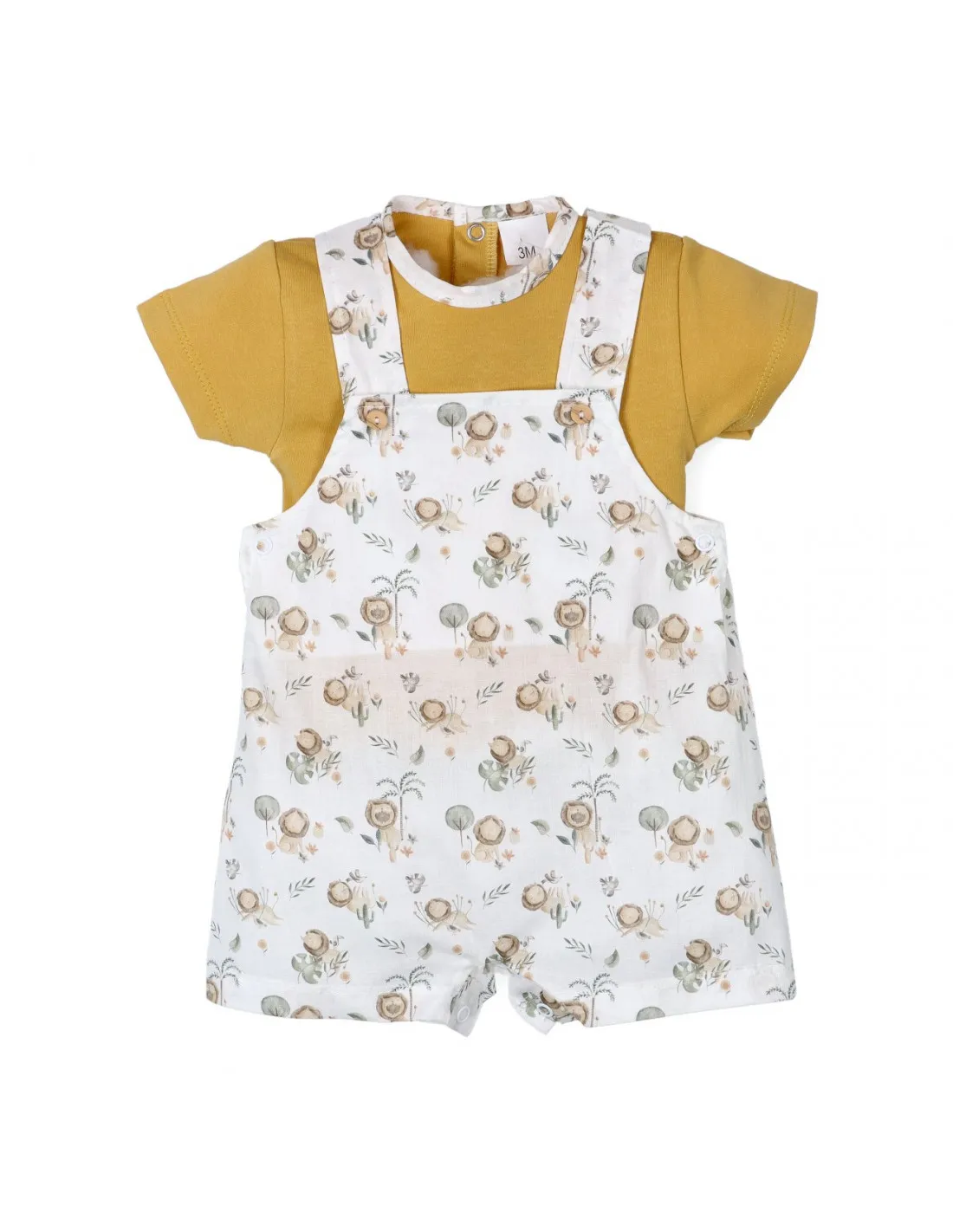 Conjunto pichi y blusa para niño algodón Lion de Popys