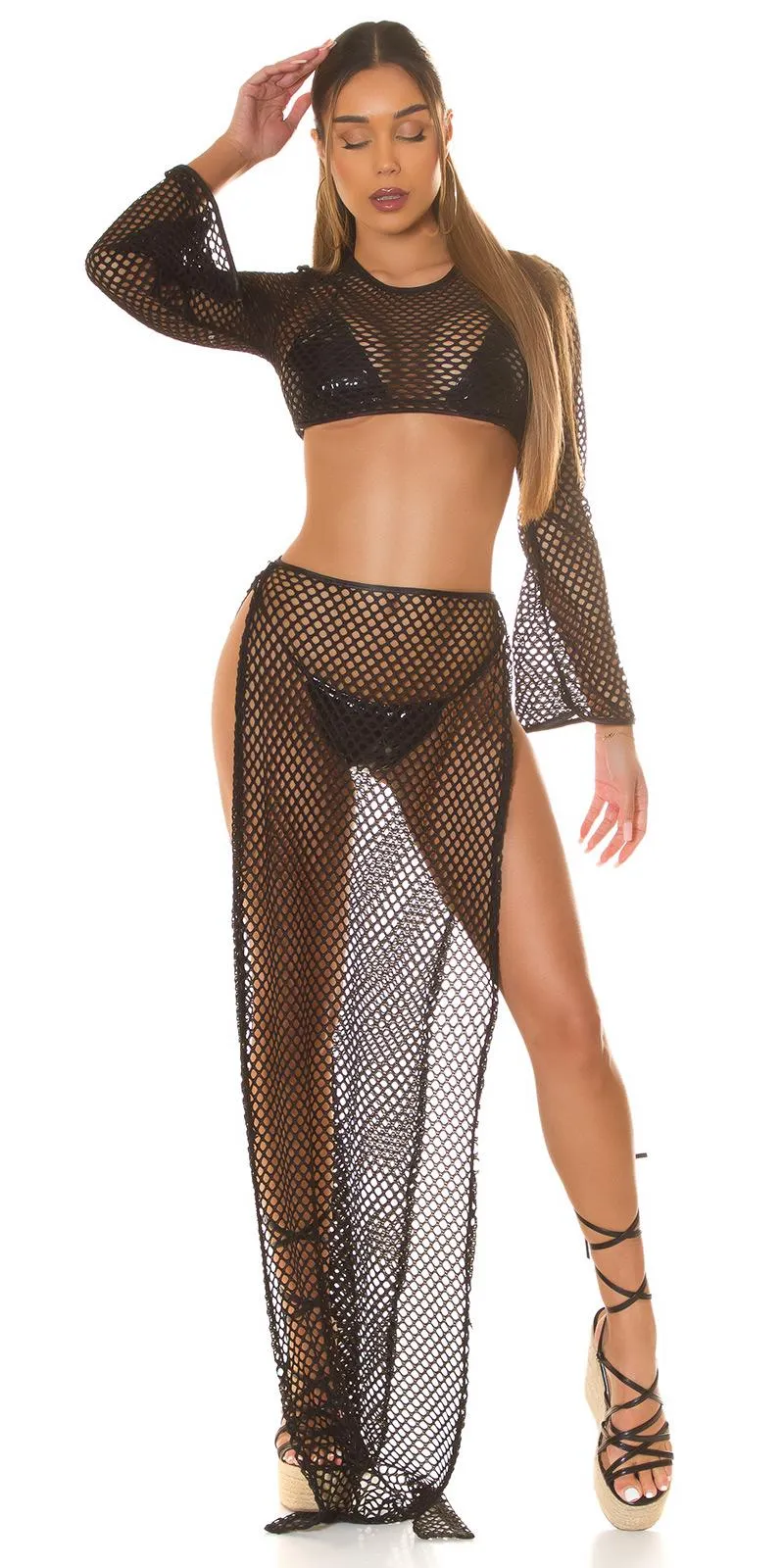 COVERUP NEGRO DE RED PARA VERANO