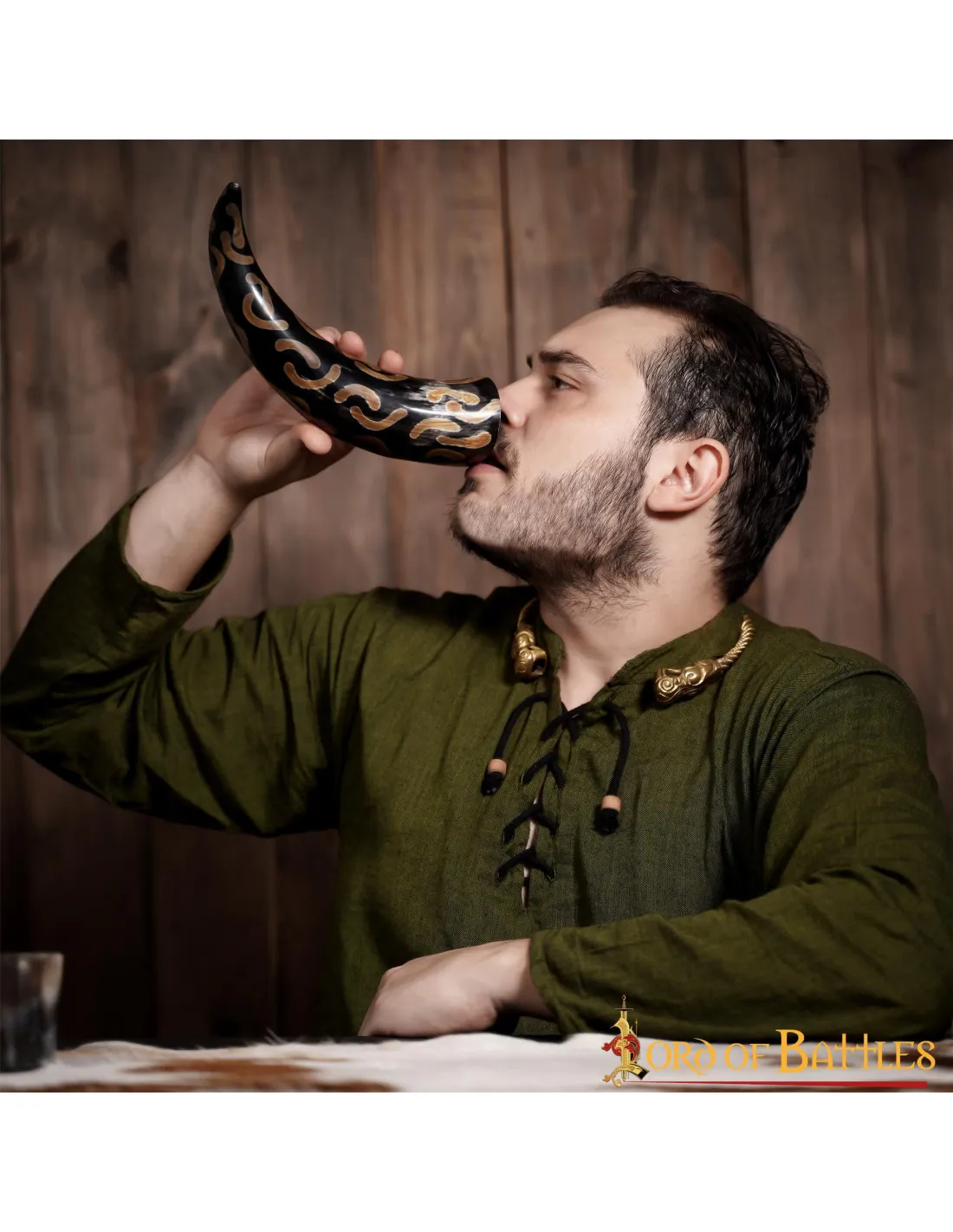 Cuerno de buey para beber diseño Medias Lunas