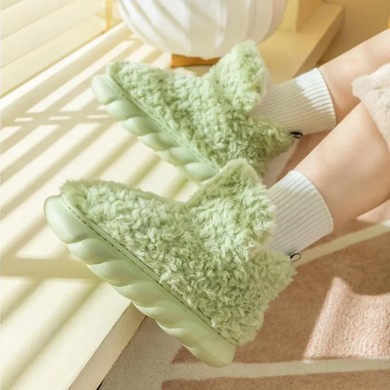 Cálida bota de mujer de invierno Moda Furry Ladies Botas de nieve para ropa exterior Diseño conciso Plataforma alta Zapatos de a