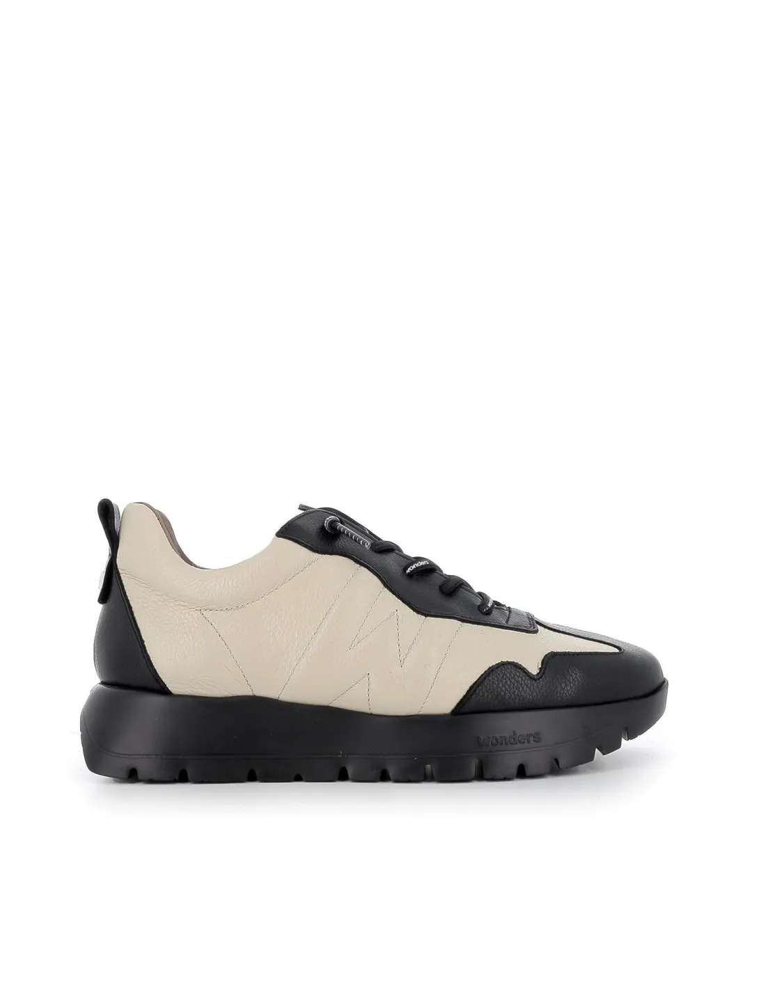 Deportiva casual cordones elásticos ultraligero mujer B/W Wonders