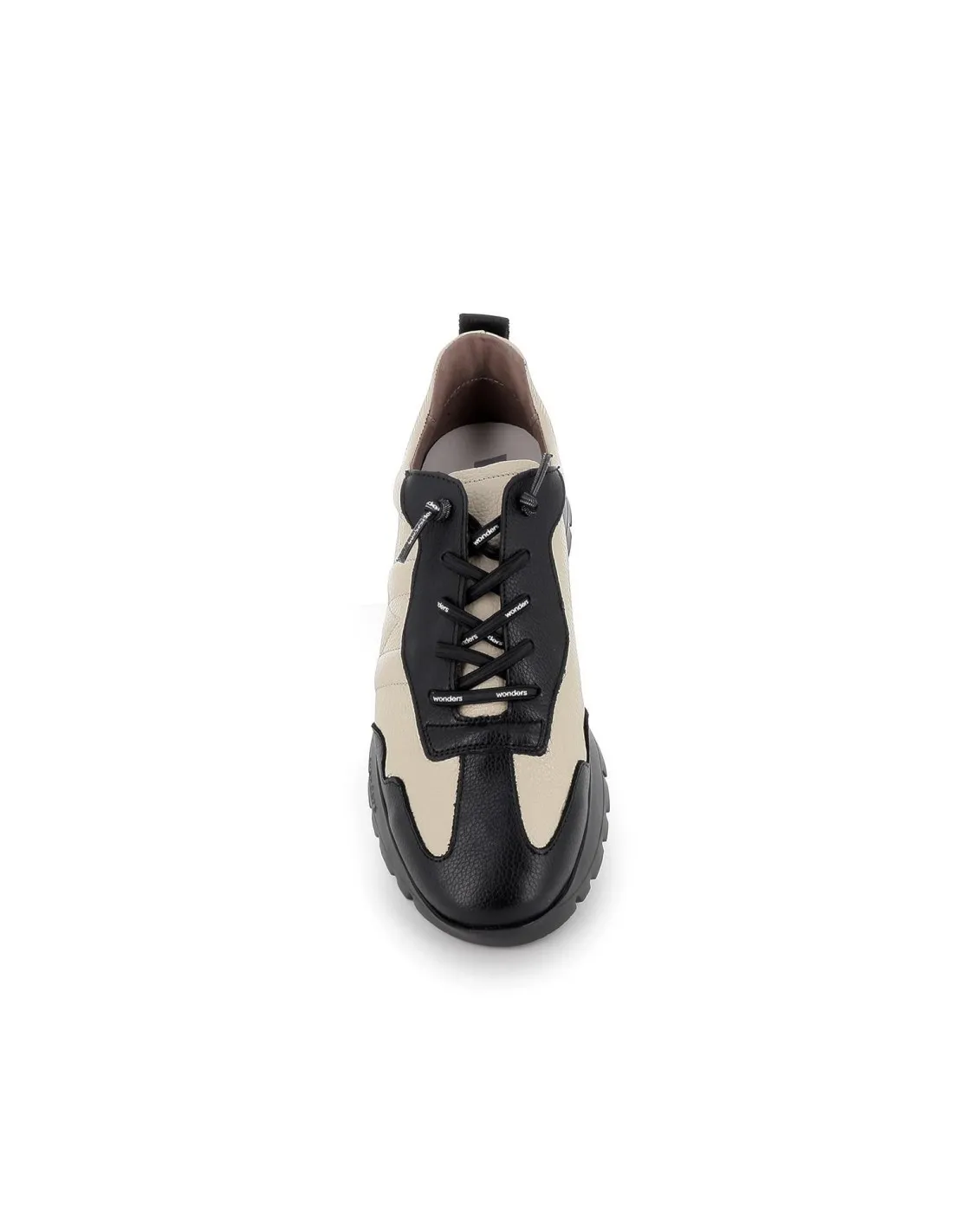 Deportiva casual cordones elásticos ultraligero mujer B/W Wonders