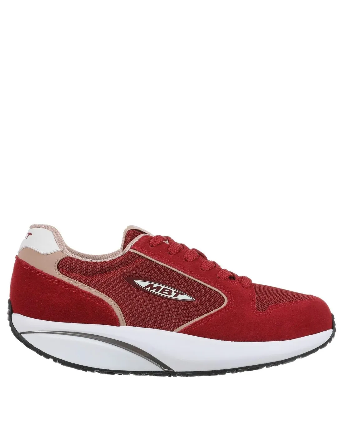 Deportiva para mujer confort rojo MBT