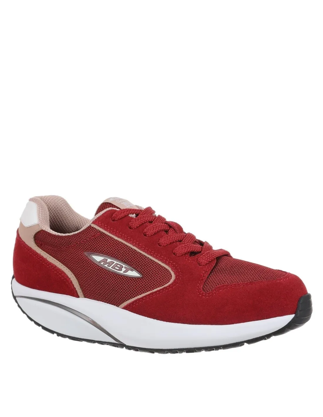 Deportiva para mujer confort rojo MBT