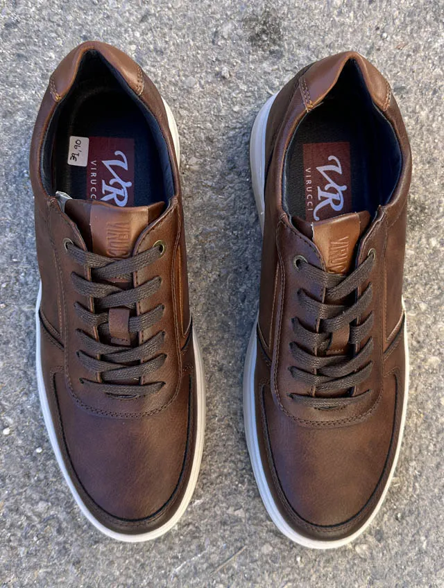 Deportivas marrón chocolate estilo zapatos con plantilla de gel