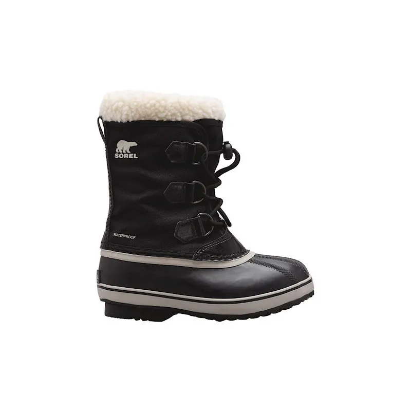 Después de la bota de esquí Sorel Yoot Pac Nylon (Black) niño