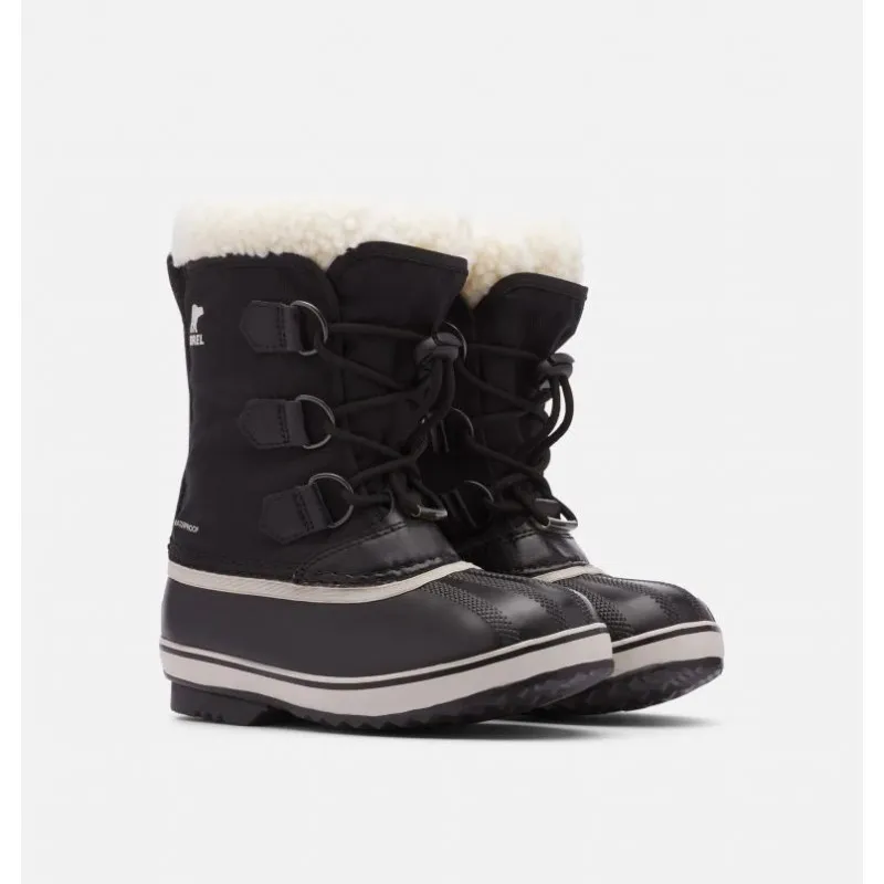 Después de la bota de esquí Sorel Yoot Pac Nylon (Black) niño