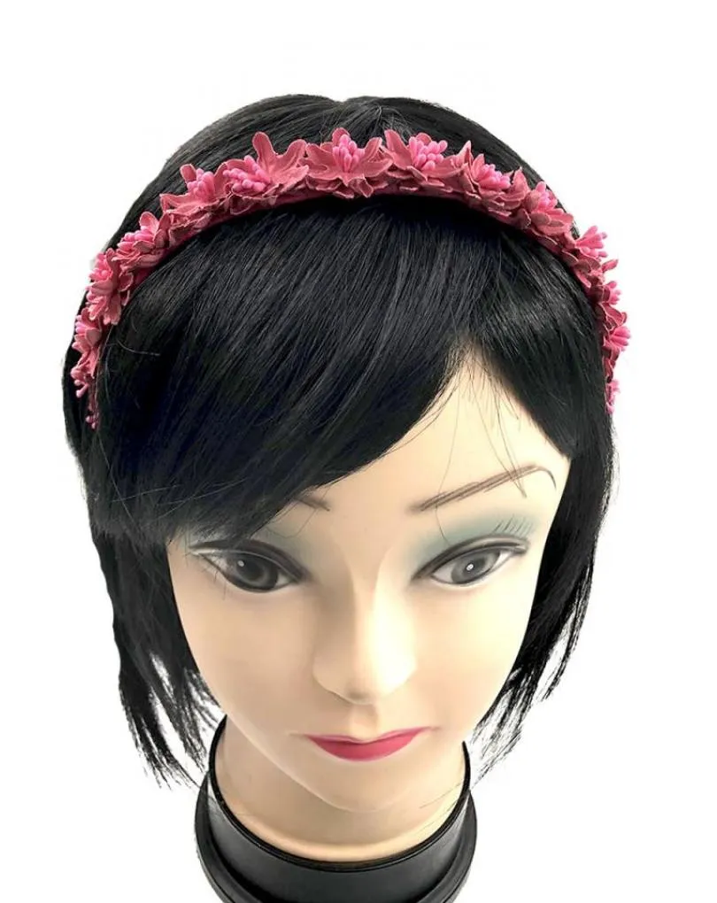 DIADEMAS FUCSIAS PARA BODAS Y EVENTOS CON FLORECILLAS